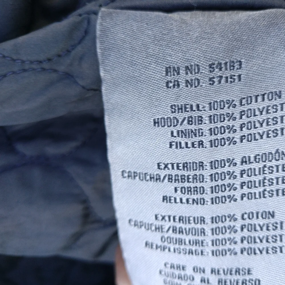 Levi's Military Jacket Detachable Hood Layered Look Cotton Men's Size M